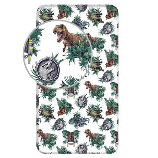 Jurassic World Spannbettuch Einzel - 90 x 200 cm - multi