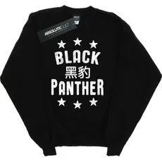 Marvel, Herren, Pullover, Black Panther Legenden Baumwolle Sweatshirt, Schwarz, (S)