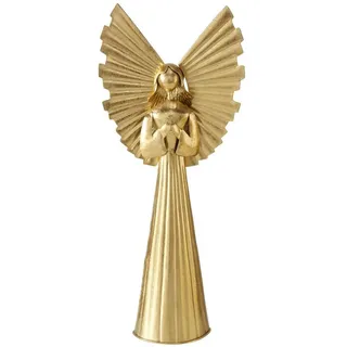 Boltze Home Weihnachtsfigur aus Metall NURIEL, hoher Engel 54 cm