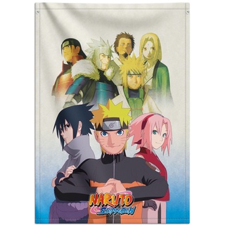 Grupo Erik WandDeko Rollbild Naruto Merch Kakemono aus Stoff Poster 70 x 100 cm - Offizielles Anime Poster