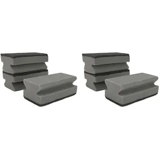 IDEA HOME 3 Stück Reinigungsschwamm, Grillschwamm, Grillreiniger, Topfreiniger, Putzschwämme, Universalschwamm, Schwarz-Grau (Packung mit 2)