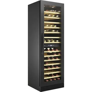Amica Weinkühlschrank »WK 348 100 S« für 117 Standardflaschen á 0,75l, Standkühlschrank, silberfarben