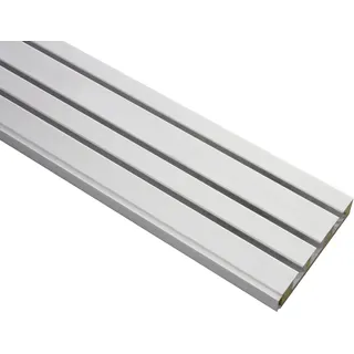 GARDINIA Vorhangschiene GE 3-läufig, weiß, 250 cm