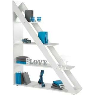 Phoenix Kairo Standregal 120 x 32,5 x 150 cm Weiß