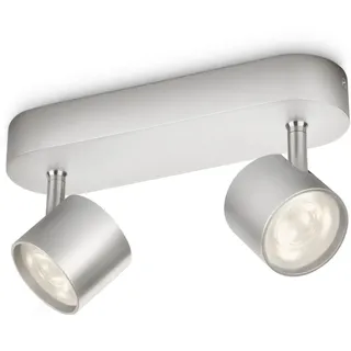 Philips LED-Spot 2er oval silber