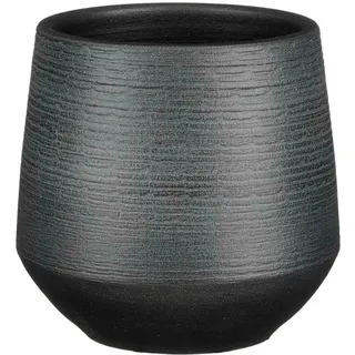 Mica Decorations Übertopf Evora Ø 16 cm x 15 cm Schwarz