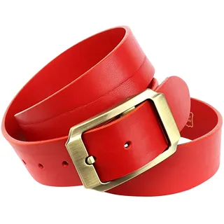Anthoni Crown Damengürtel Leder rot 100