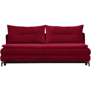 Novel Schlafsofa , Rot , Textil , Füllung: Schaumstoff , 208x73x92 cm , Stoffauswahl, Schlafen auf Sitzhöhe , Wohnzimmer, Sofas & Couches, Schlafsofas, Sonstige Schlafsofas