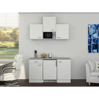 Flex-Well Miniküche 150 cm Weiß