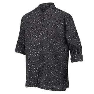 Regatta Damen Meera Coolweave Baumwolle Denim Look Stoff Turn Up Bündchen mit Knopfverschluss Hemden