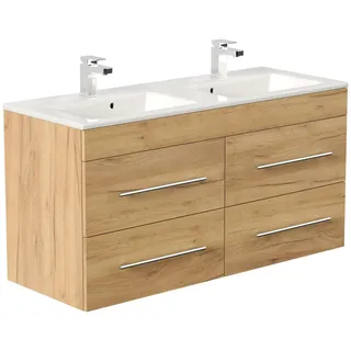 Posseik Waschbecken mit Unterschrank HOMELINE 120 eiche gold 120,0 x 46,0 x 61,8 cm