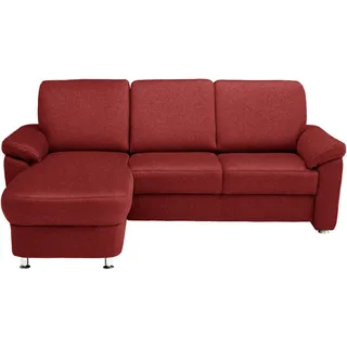 Beldomo System Ecksofa , Rot , Metall , Ottomane links, L-Form , 220x163 cm , erweiterbar, Bettkasten erhältlich, Fußauswahl, Stoffauswahl, planbar, seitenverkehrt erhältlich, Rücken echt , Wohnzimmer, Sofas & Couches, Wohnlandschaften, Ecksofas