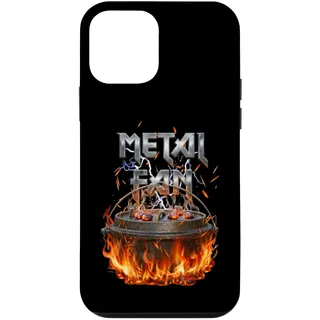 Hülle für iPhone 12 mini Dutch Oven auf glühender Kohle Metal Fan
