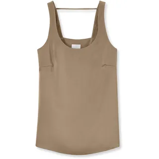 MADELEINE Trägertop »Blusentop Top aus feinem Glanz-Satin«, beige