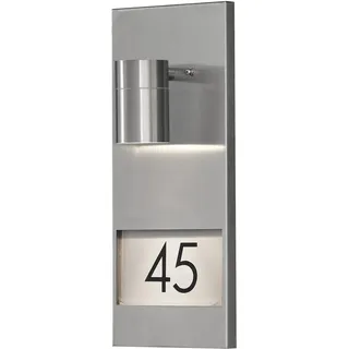 Konstsmide Außenwandleuchte Edelstahl 41,0 cm 1x35W IP44 silber