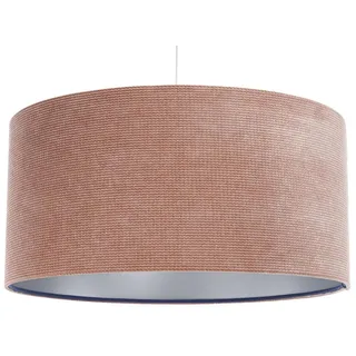 Onzeno Hängeleuchte Rosa 50/25 cm , Silberfarben, Pink , Kunststoff , E27 , 0.6x25x50 cm , Lampen & Leuchten, Innenbeleuchtung, Hängeleuchten, Pendelleuchten