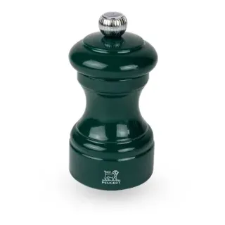 Peugeot Salzmühle BISTRORAMA, verstellbare Mahlgradeinstellung, Glänzende Gewürzmühle speziell für Trockensalz, Farbe: waldgrün