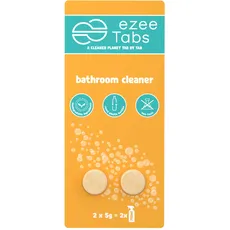 EzeeTabs Badreiniger – Reinigungstabs für ein mikroplastikfreies, biologisch abbaubares und veganes Putzmittel – 2 x Reiniger für hygienische Sauberkeit