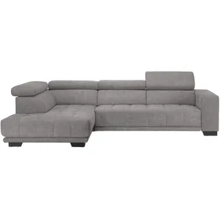 Xora Ecksofa , Hellgrau , Metall , Ottomane links, L-Form , 301x207 cm , Typenauswahl, Fußauswahl, Stoffauswahl, Sitzqualitäten, seitenverkehrt erhältlich, Bettfunktion erhältlich, Hocker erhältlich, Rücken echt, individuell planbar , Wohnzimmer, Sofas & Couches, Wohnlandschaften, Ecksofas
