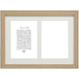 Deknudt Bilderrahmen S66Kb2-13.0X18.0 Naturfarbe 13x18 cm 2er Set