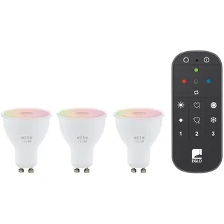 EGLO Smart Home LED Leuchtmittel 3er Set 4,5 W GU10 warmweiß-kaltweiß RGB