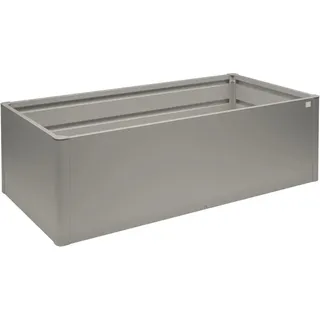 Biohort Hochbeet Midi 201,6 cm x 103,1 cm x 61 cm Quarzgrau-Metallic