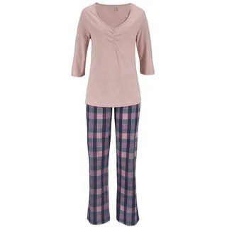 VIVANCE Dreams Pyjama 2 tlg. mit Karo Muster, bunt