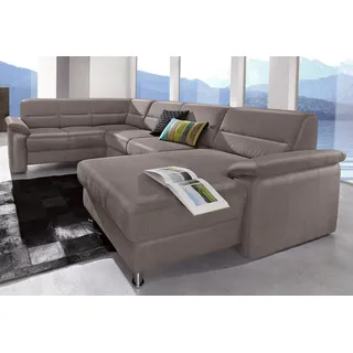 sit&more Wohnlandschaft Kunstleder 3-Sitzer Grau