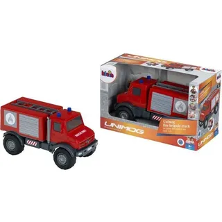 Geländefahrzeug-Feuerwehrwagen Mercedes Unimog Klein 3600, Modell im Maßstab 1:24, mit flexiblen Reifen, ab 3 Jahren