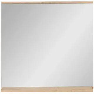 Voleo Wandspiegel , Glas , rechteckig , 84.2x80x16.6 cm , waagrecht montierbar, Ablage , Spiegel, Wandspiegel