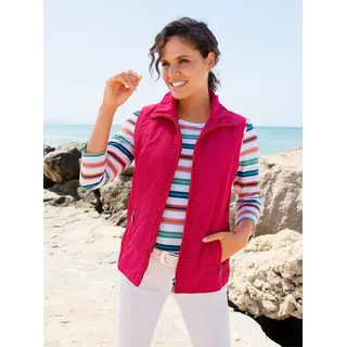 Kurzweste CASUAL LOOKS, Damen, Gr. 36, pink, 100% Polyester, unifarben, Westen Kurzweste