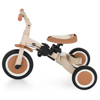 PETITE&MARS Multifunktionales 5-in-1-Dreirad Turbo * Fahrrad * Dreirad * Laufrad * Rutschauto * Lauflernfahrzeug (Desert Sand) - Beige