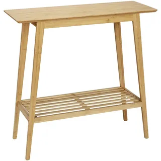 Konsolentisch Bambus Kona 80/76/30 cm , Braun , Naturmaterialen , 80x76x30 cm , Wohnzimmer, Wohnzimmertische, Konsolentische