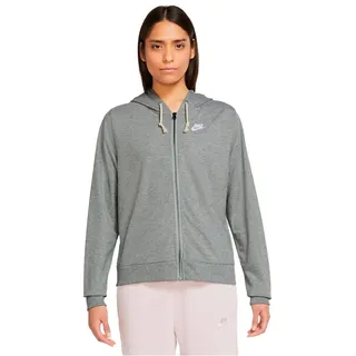 Nike Sportswear Gym Vintage Reißverschlusspullover Dk Grey Heather / White M