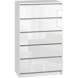 roe furniture Kommode 60 x 5 x 35 cm weiß hochglanz