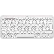 Logitech Pebble Keys 2 K380s - QWERTY Spanish Layout, White