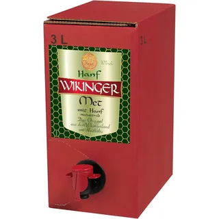 Original Wikinger Met Hanf Wikinger Met | 1 x 3L im Bag in Box | Honigwein aus der Wikingerland Haithabu | Das Original