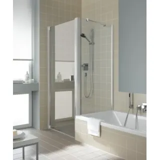 Kermi Seitenwand RAYA TVD 08017, RATVD080171PK, Farbe: Silber Mattglanz Echtglas klar Clean