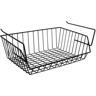 MSV Aufbewahrungskorb Frank 40 x 27 x 17,5 cm schwarz