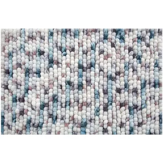 Spirella Badteppich Badematte Duschvorleger Mikrofaser Hochflor | flauschig | rutschhemmend | geeignet für Fußbodenheizung | 60x90 cm | Berry