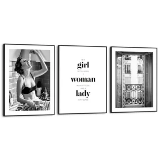 Reinders Poster "Fashion Woman", farbe bild(er): schwarz, weiß