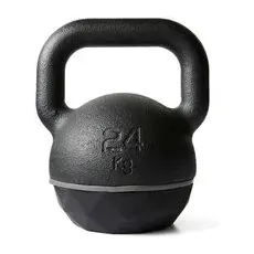 Kugelhantel Kettlebell Aus Gusseisen Und Basis Aus Gummi - 24 Kg, 25kg