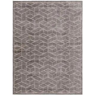 benuta Teppich Daisy Grau 100x150 cm , Textil , Grafikmuster , Rechteckig , 100x150 cm , Oeko-Tex® Standard 100 , wasserabweisend , Teppiche und Böden, Teppiche