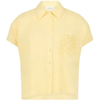 Klassische Bluse CARTOON "Oversize-Bluse mit aufgesetzter Brusttasche", Damen, Gr. 34, gelb (golden haze), Obermaterial: 90% Viskose CV. 10% Polyamid ECONYL(R) PA ECONYL., Blusen Klassische Bluse