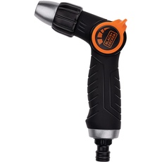 BLACK+DECKER Bewässerungsbrause: Gartenbrause zur Bewässerung - 3 Ständer - Universal - Schwarz/Orange