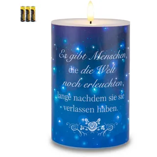 Rhytsing Trauergeschenk LED kerze mit timerfunktion für Trauer, Trauerkerze für Verlust von Mutter, Vater, Gedenken, Beerdigung, Hinterbliebene - D 10 cm x H 15 cm