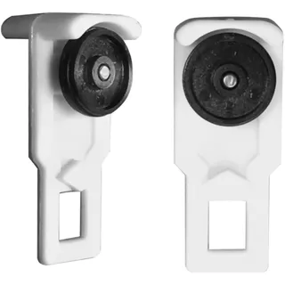 cyclingcolors 2x gardinenröllchen für gardinen-schiene vorhangschiene schiebetüren halter kunststoff gardinengleiter gleiter röllchen häkchen haken laufrollen