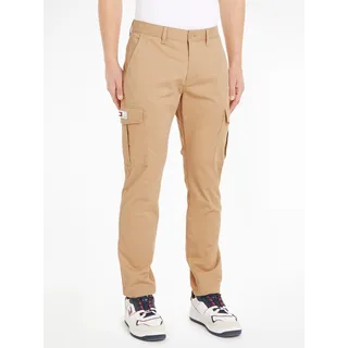 Tommy Jeans Cargohose »TJM AUSTIN CARGO«, mit Logodetails, beige