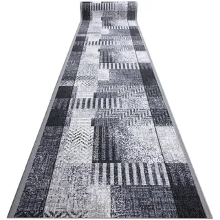 RugsX Essenza Teppichläufer 80 x 400 cm Grau