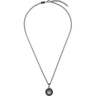 s.Oliver Kette mit Anhänger Edelstahl, grau, 50